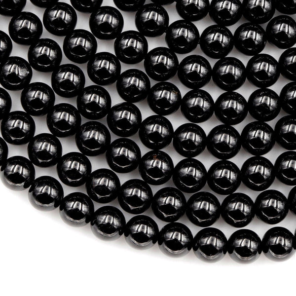 Genuine Natural Black Tourmaline Micro Faceted Round Beads 2mm 3mm 4mm –  Intrinsic Trading