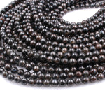 Natural Astrophyllite 4mm 6mm 8mm Round Beads 16" Strand