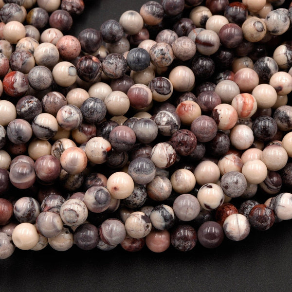 Natural Porcelain Jasper Beads 4mm 6mm 8mm 10mm Exotic Jasper From Mexico 16" Strand