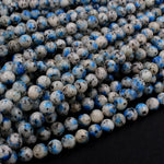 K2 Jasper Granite 8mm Round Beads 16" Strand