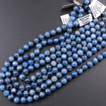 A Grade Natural Blue Kyanite 10mm Round Beads Super Luster Fine Quality Highly Polished 16" Strand