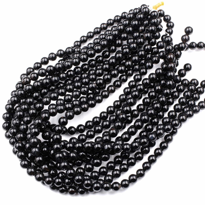 AAA Grade Natural Black Onyx Round Beads 2mm 3mm 4mm 6mm 8mm 10mm