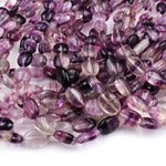 Natural Purple Fluorite Oval Beads 14x10mm Full 16" Strand