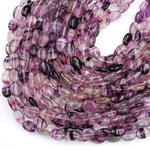 Natural Purple Fluorite Oval Beads 14x10mm Full 16" Strand