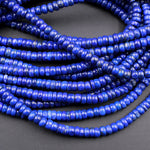 Natural Lapis Heishi Beads 4mm Rondelle Superior AAA Quality Stunning Genuine Blue Lapis Gemstone 16" Strand