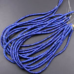 Natural Lapis Heishi Beads 7mm Rondelle Superior AAA Quality Stunning Genuine Blue Lapis Gemstone 15.5" Strand