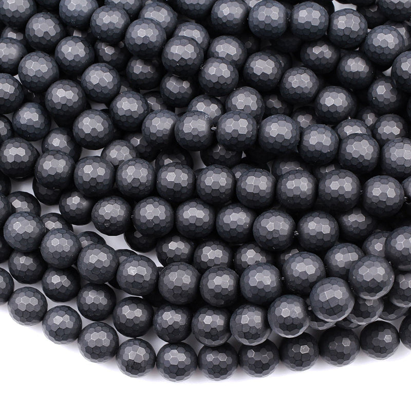 Black Lava Stone Coin Shape Beads Size 10mm 12mm 15.5'' Strand