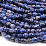 Natural Orange Sodalite Faceted Drum Barrel Oval Beads 6mm Blue Orange Gemstone 16" Strand