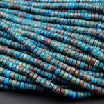 Rainbow Calsilica Heishi 4mm Rondelle Beads 16" Strand