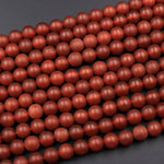 AAA Matte Natural Carnelian 4mm 6mm 8mm 10mm Round Beads Red Gemstone 15.5" Strand