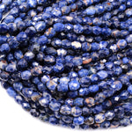 Natural Orange Sodalite Faceted Drum Barrel Oval Beads 6mm Blue Orange Gemstone 16" Strand
