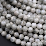 Rare! Natural Siberian Moonstone 4mm 6mm 8mm 10mm 12mm Round Beads Exclusively From Us 16" Strand