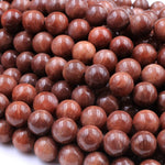 Rare! Natural Madagascar Chocolate Moonstone 4mm 5mm 6mm 8mm 10mm 12mm 14mm Round Beads Reddish Brown Moonstone 16" Strand