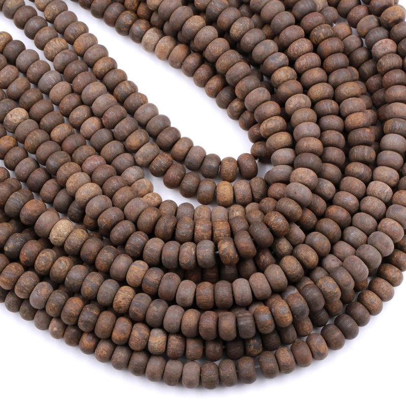 Matte Natural Bronzite Rondelle 6mm 8mm Beads High Quality A Quality Excellent Quality 16" Strand