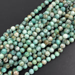 Real Genuine 100% Natural Emerald 4mm 6mm 8mm 10mm Round Beads Green Emerald From Columbia Gemstone May Birthstone 16" Strand