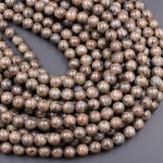 Rare Natural Chocolate Labradorite 4mm 6mm 8mm 10mm 12mm Round Beads 15.5" Strand