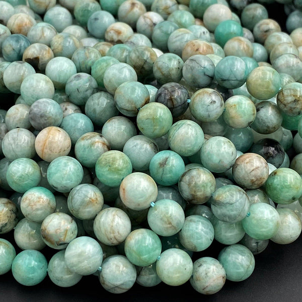 Real Genuine 100% Natural Emerald 4mm 6mm 8mm 10mm Round Beads Green Emerald From Columbia Gemstone May Birthstone 16" Strand