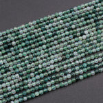 Natural Green Moss Agate 2mm Plain Smooth Round Beads 16" Strand