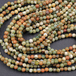 Natural Rainforest Rhyolite Jasper 2mm Round Beads 16" Strand