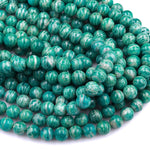 Rare! Banded Russian Amazonite 4mm 6mm 8mm 10mm Round Beads 15.5" Strand