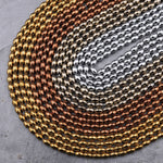 Shiny Titanium Hematite Rice Beads Drum Barrel Champagne Bronze Silver Gold Black 5x3mm 15.5" Strand