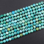 Natural Turquoise Faceted 4mm Coin Beads Real Genuine Natural Blue Green Turquoise Micro Faceted Laser Diamond Cut 16" Strand