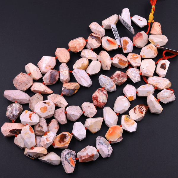 16 Pieces Mexican Fire Opal Faceted Pear Cut Beads Natural Gemstone Side Drill Beads outlet Line Strand | Genuine Opal Beads | 15x9x7 t o9x6x4 mm