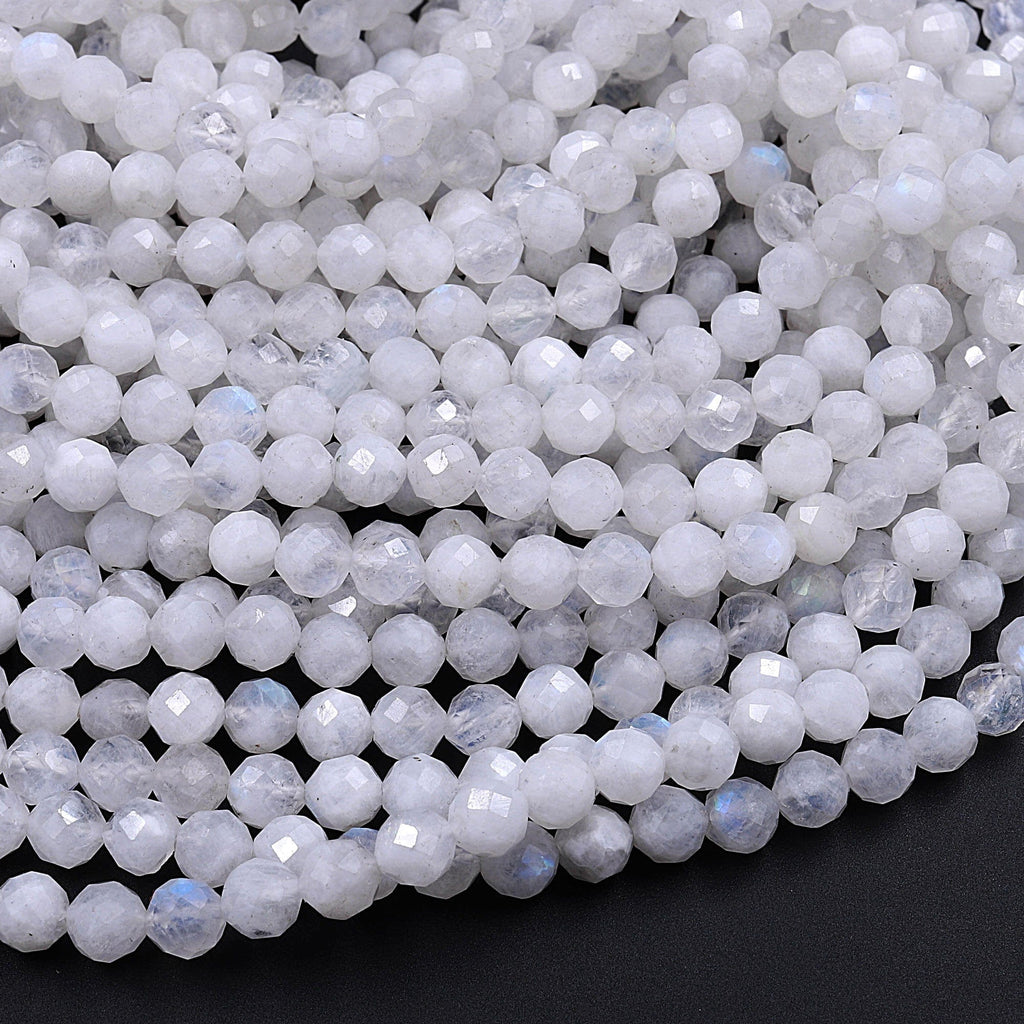 Natural Rainbow Moonstone Beads, Round Tube, about 6x9mm, Length about 7.5”  / 15”