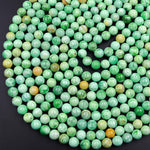 AAA Natural African Apple Variscite 4mm 6mm 8mm 10mm Round Beads 16" Strand