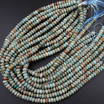 Faceted Peruvian Slate Jasper 6mm 8mm Rondelle Beads Exotic Natural Stone 15.5" Strand