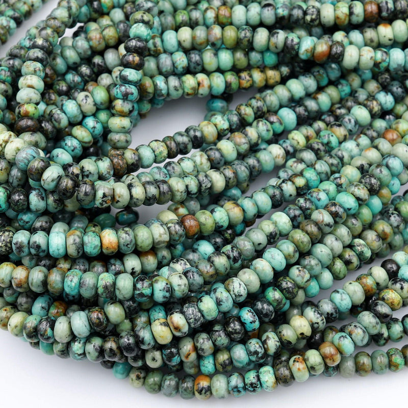 8mm Smooth Round, Stabilized Turquoise Beads (16 Strand)