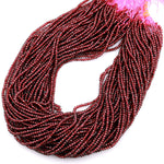 AAA Natural Red Garnet Faceted 3mm Rondelle Beads High Quality Laser Diamond Cut Gemstone 15.5&quot; Strand