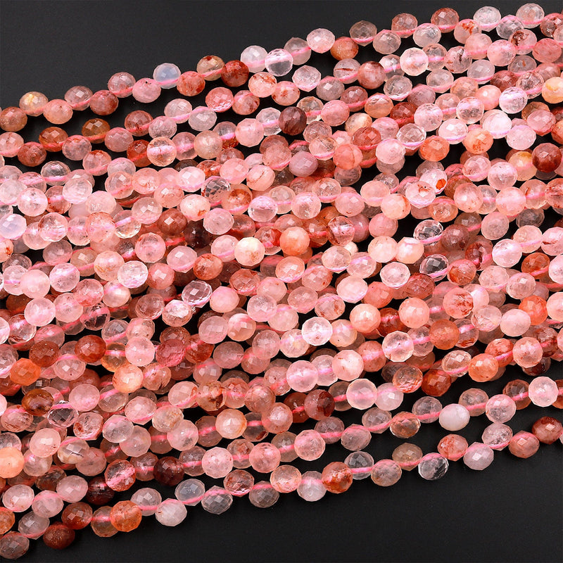 Natural Lepidocrocite Hematoid Quartz Faceted 6mm Rounded Teardrop Beads Good For Earrings 16&quot; Strand
