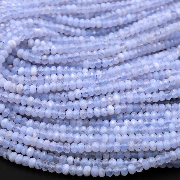 Genuine Natural Blue Brown Turquoise 3mm 4mm Faceted Rondelle Beads –  Intrinsic Trading