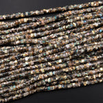 Natural Abalone 4mm Heishi Rondelle Beads 15.5&quot; Strand