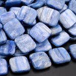 Natural Blue Kyanite Square Cushion Beads 16mm 15.5&quot; Strand