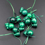 Natural Malachite Guru Beads 3 Holes T-Beads Set For Mala Making 8mm 10mm