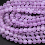 AAA Natural Violet Lilac Purple Amethyst 4mm 6mm 8mm 10mm Round Beads High Quality Gemstone 15.5&quot; Strand