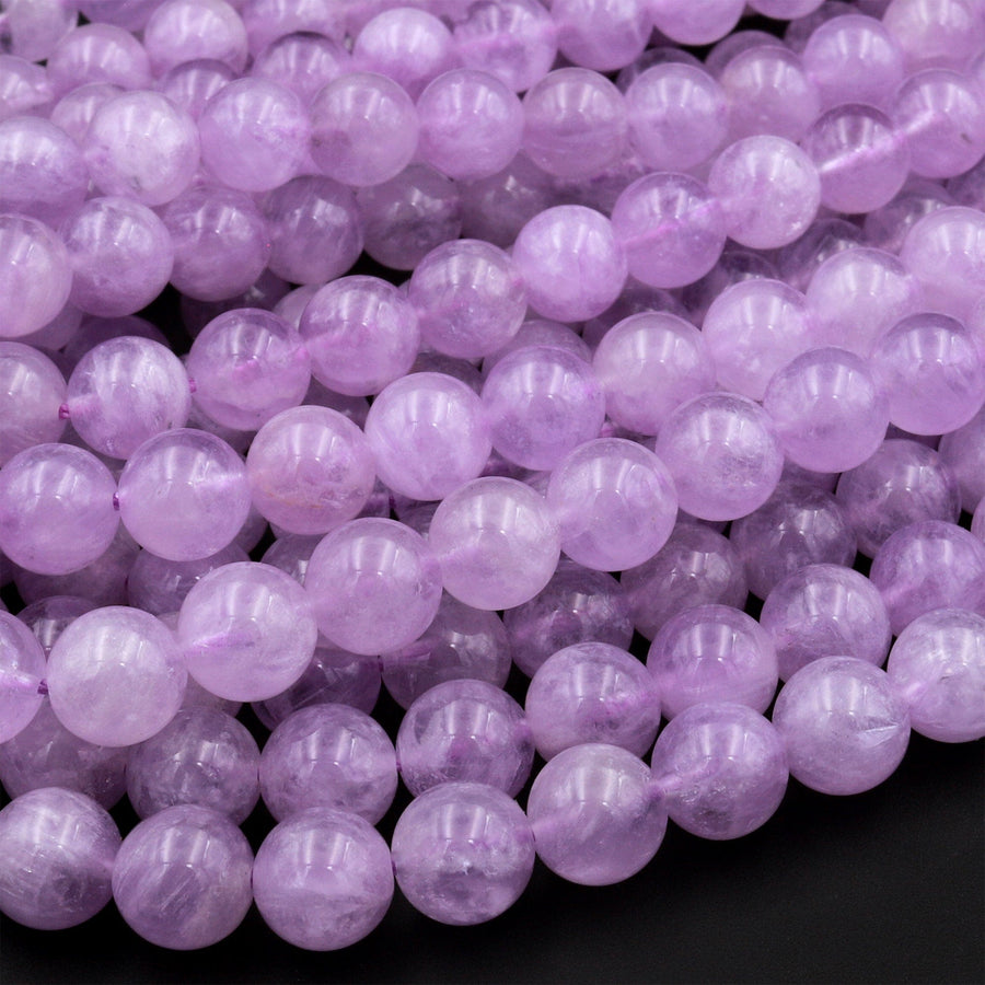 AAA Natural Violet Lilac Purple Amethyst 4mm 6mm 8mm 10mm Round Beads High Quality Gemstone 15.5&quot; Strand