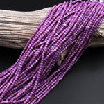 AAA Natural Phosphosiderite 2mm Faceted Cube Beads Micro Cut Gemstone Genuine Lilac Purple Stone 15.5&quot; Strand