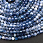 Natural Kyanite 4mm Round Beads Rare Multicolor Real Genuine Kyanite 15.5&quot; Strand