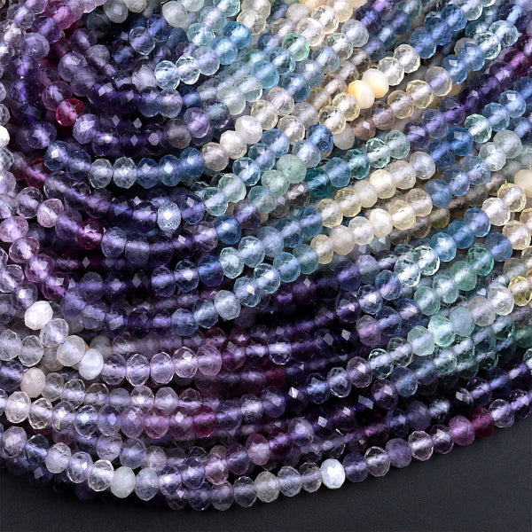 High Quality Genuine Blue Opal Smooth/Faceted Rondelle Beads, 4mm/5mm –  Bestbeads&Beyond