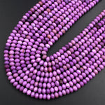AAA Natural Phosphosiderite Faceted 4mm 6mm Rondelle Beads Micro Laser Cut Lilac Purple Gemstone 15.5" Strand