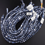 Matte Finish Tibetan Black Fire Agate 4mm 6mm 8mm 10mm Round Beads Aka Cracked Agate Dragon Skin Agate 15.5" Strand