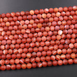 AAA Matte Natural Banded Red Agate 6mm 8mm 10mm Round Beads 15.5" Strand