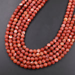 AAA Matte Natural Banded Red Agate 6mm 8mm 10mm Round Beads 15.5" Strand