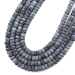 Matte Kambaba Jasper 6mm 8mm Rondelle Beads Aka Green Camouflage Jasper 15.5" Strand