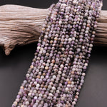 Faceted Natural Chevron Amethyst Round Beads 4mm Miro Laser Cut Gemstone 15.5" Strand