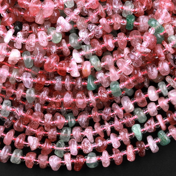 Pink and Mint Green Beads, Smooth Mixed Strawberry Red BS #2, Marble J – A  Girls Gems