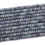 Matte Kambaba Jasper 6mm 8mm Rondelle Beads Aka Green Camouflage Jasper 15.5" Strand